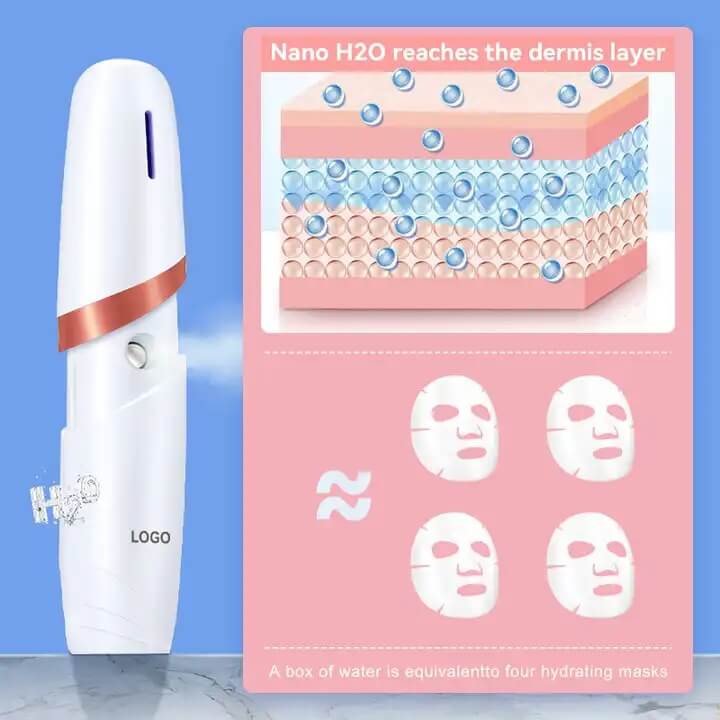 Skb - 1804 mini Humidificador facial eléctrico portátil Nano spray facial para hidratar la piel 