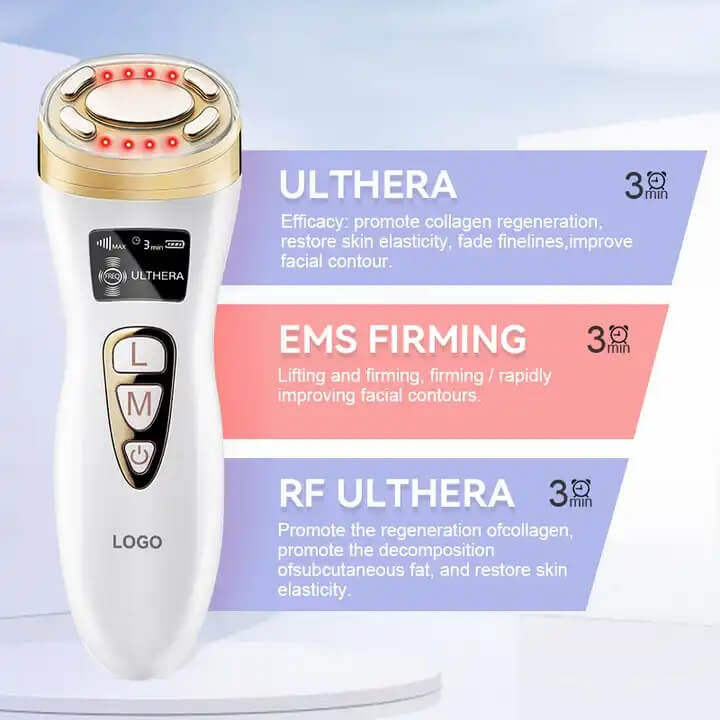 Skb - 1803 ultrasonido radiofrecuencia EMS guía el instrumento de belleza para el cuidado de la piel y el Envejecimiento 